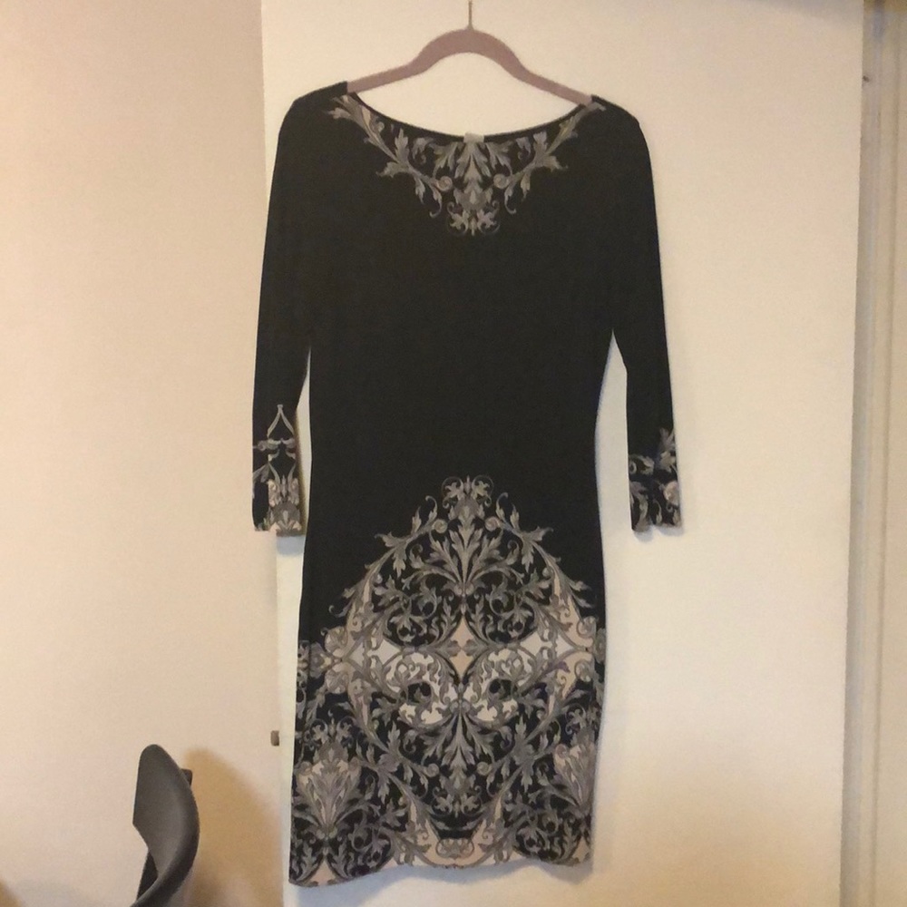 Bodycon formal long sleeve  black dress